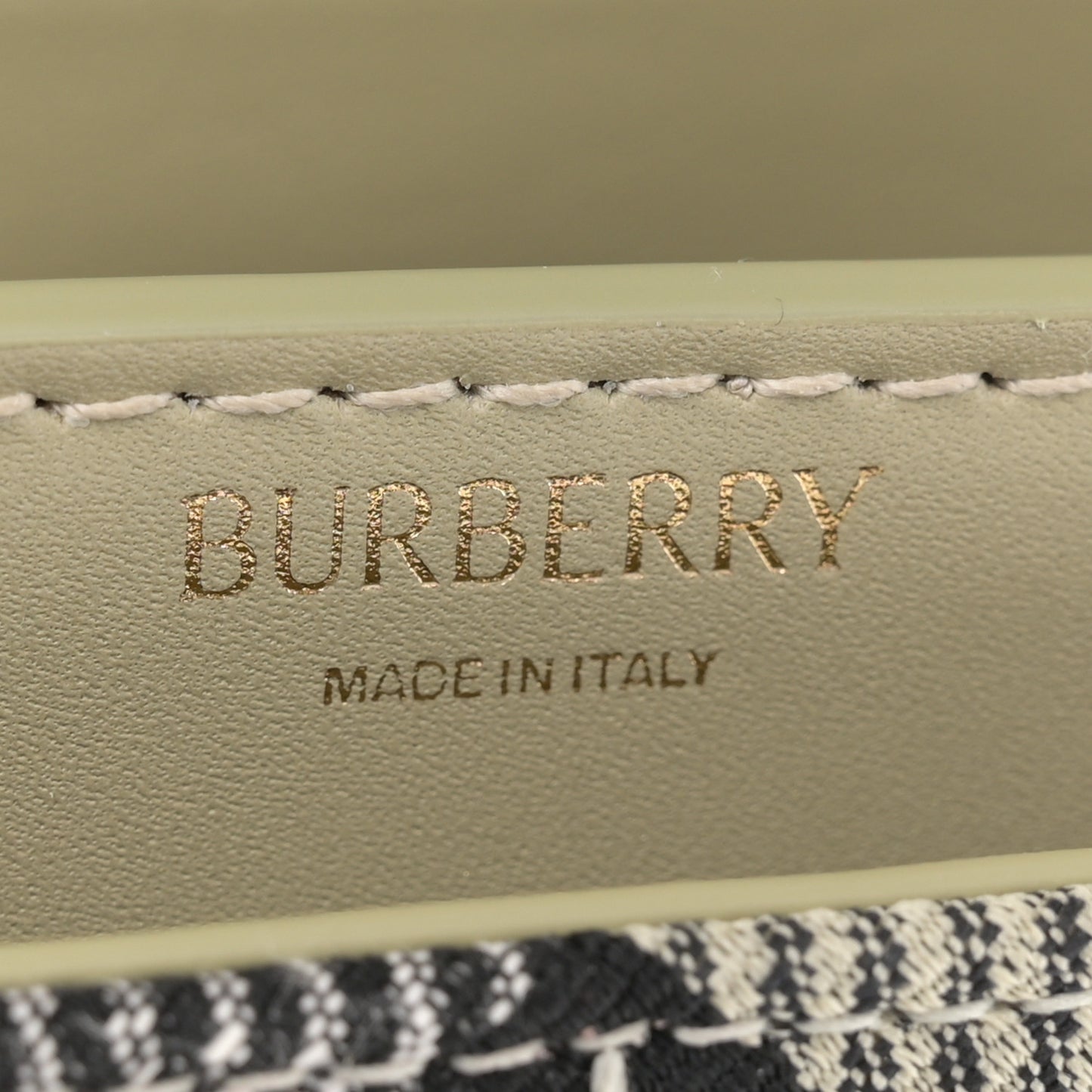 Jacquard Check Snip Bag Lichen