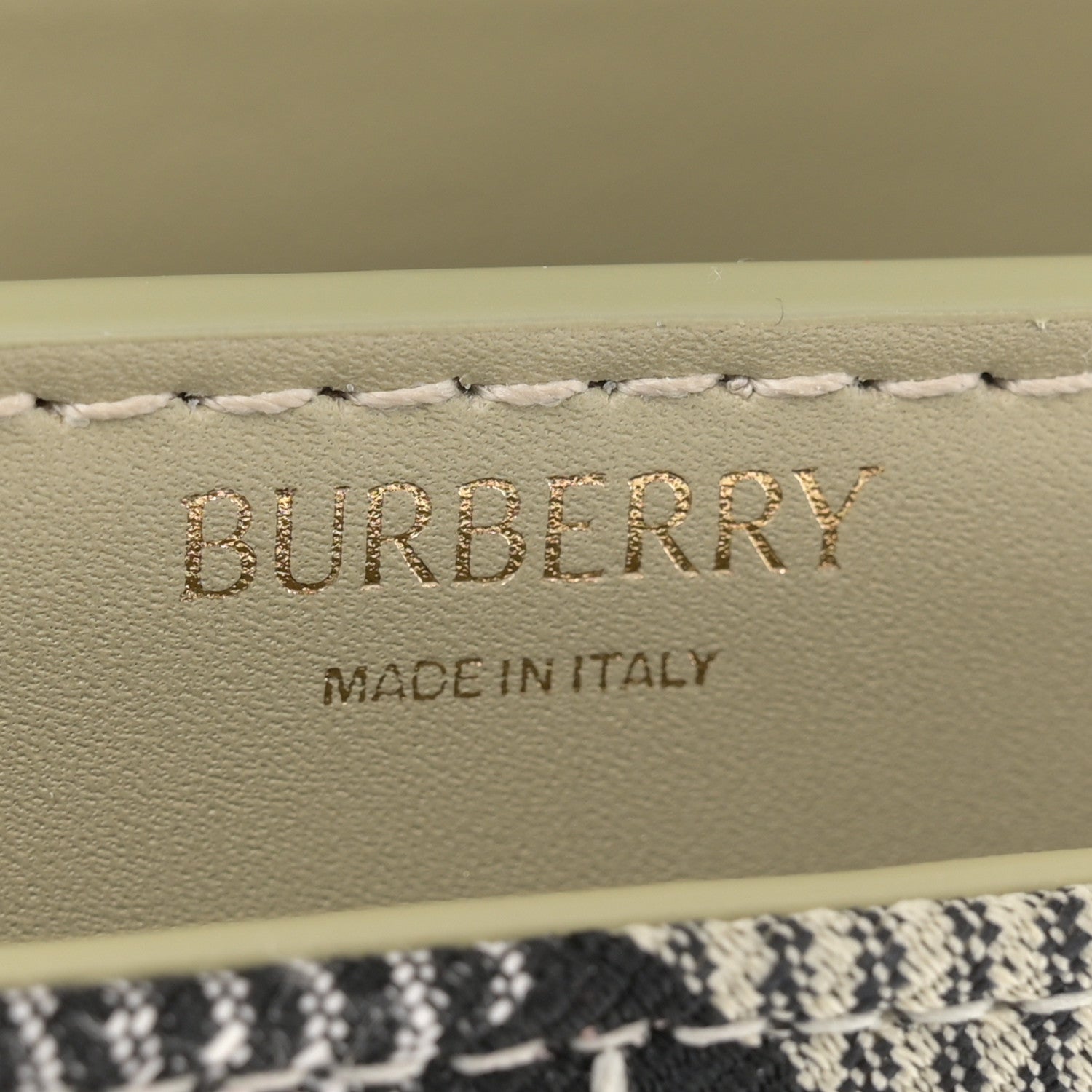 Burberry Jacquard Check Snip Bag Lichen 5 of 9