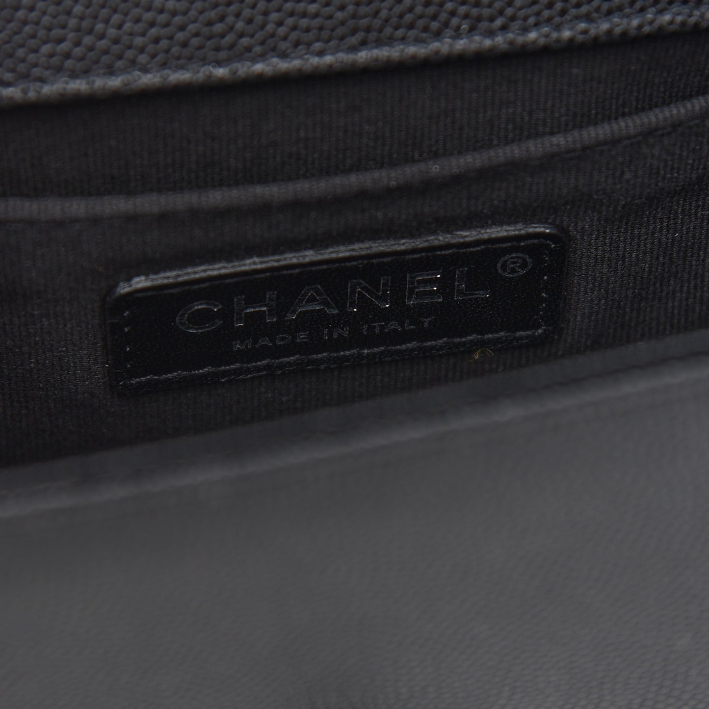 Caviar Quilted Small Boy Flap Black
