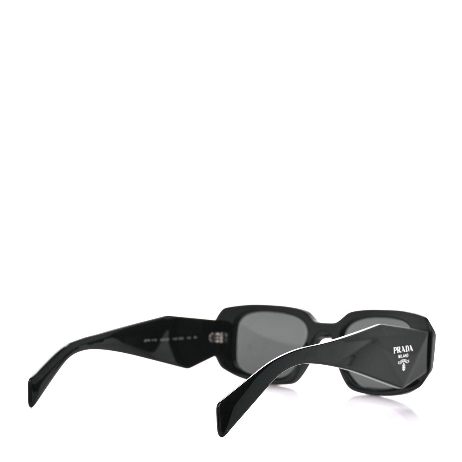 Prada Acetate Symbole Sunglasses SPR 17W Black 4 of 8