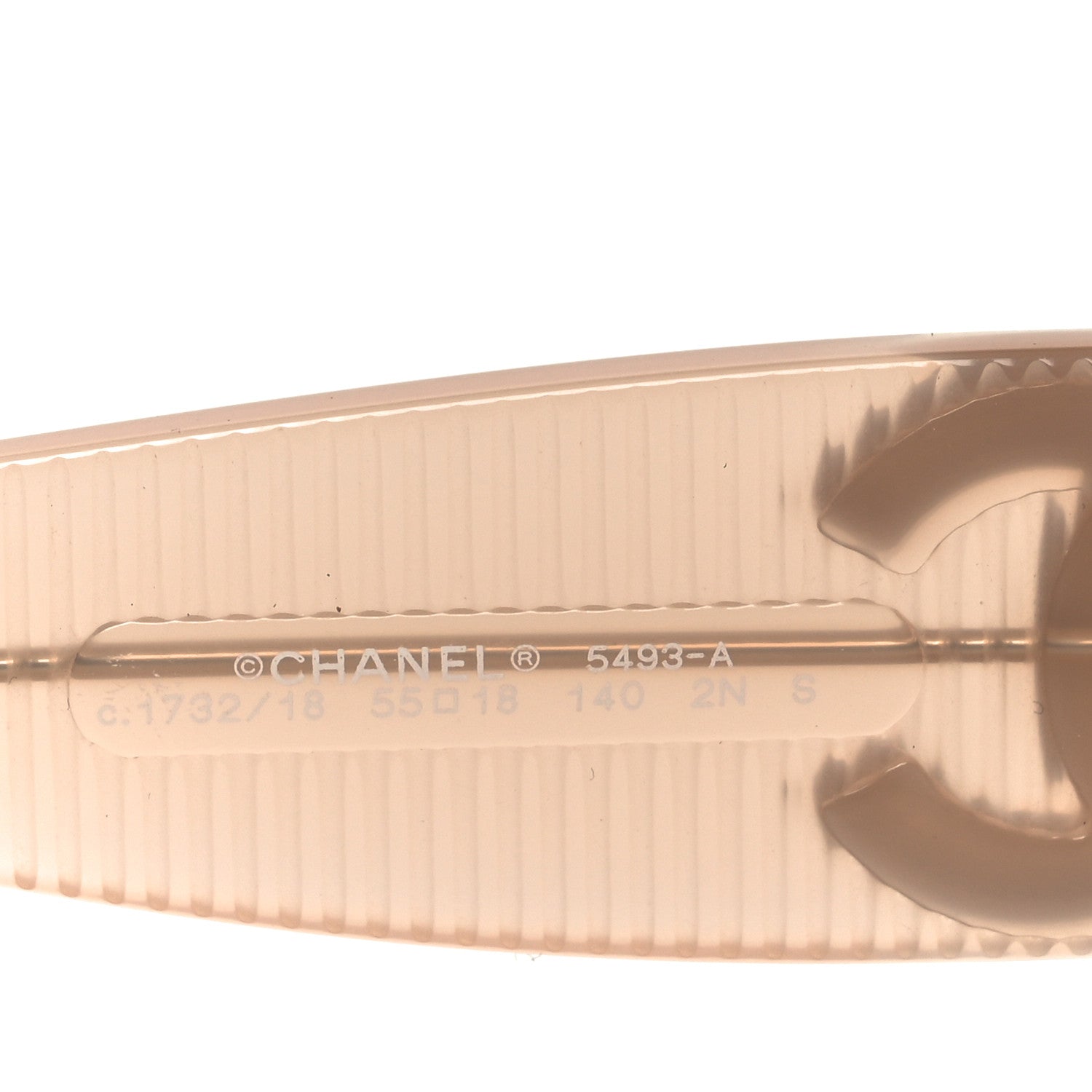 Chanel Acetate Rectangle Sunglasses 5493-A Light Pink 5 of 7