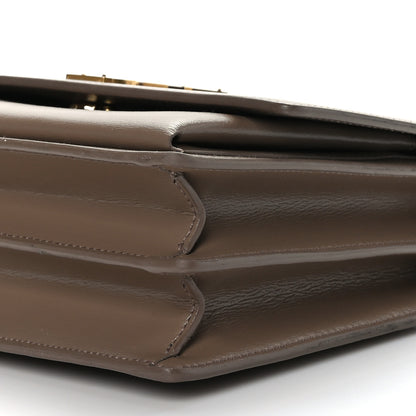 Saint Laurent Calfskin Medium Monogram Sunset Dark Beige 8 of 8