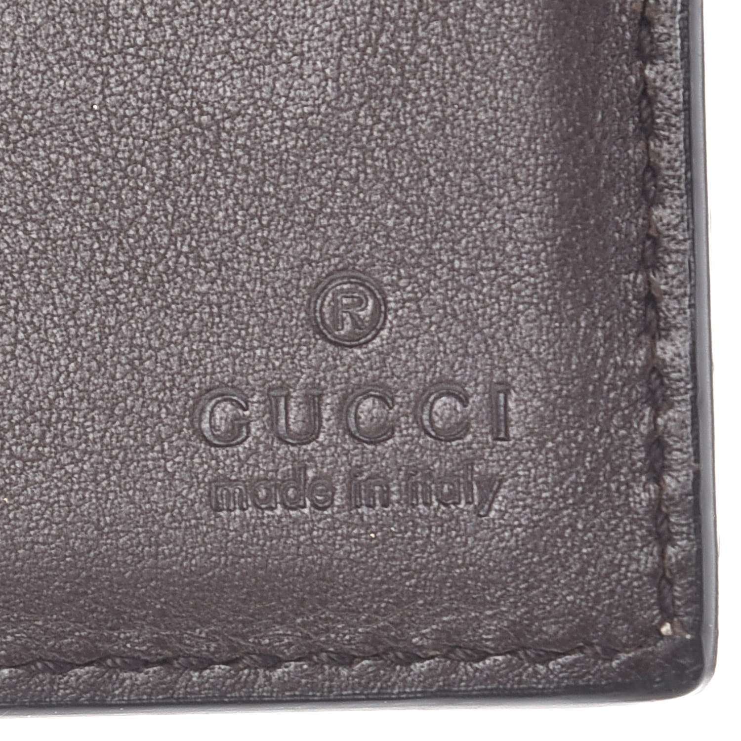 Gucci GG Plus Monogram Bi-Fold Wallet Dark Brown 6 of 7