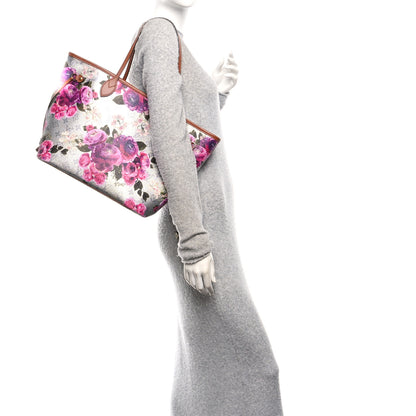 Louis Vuitton Metallic Monogram LV Garden Neverfull MM Silver 2 of 12