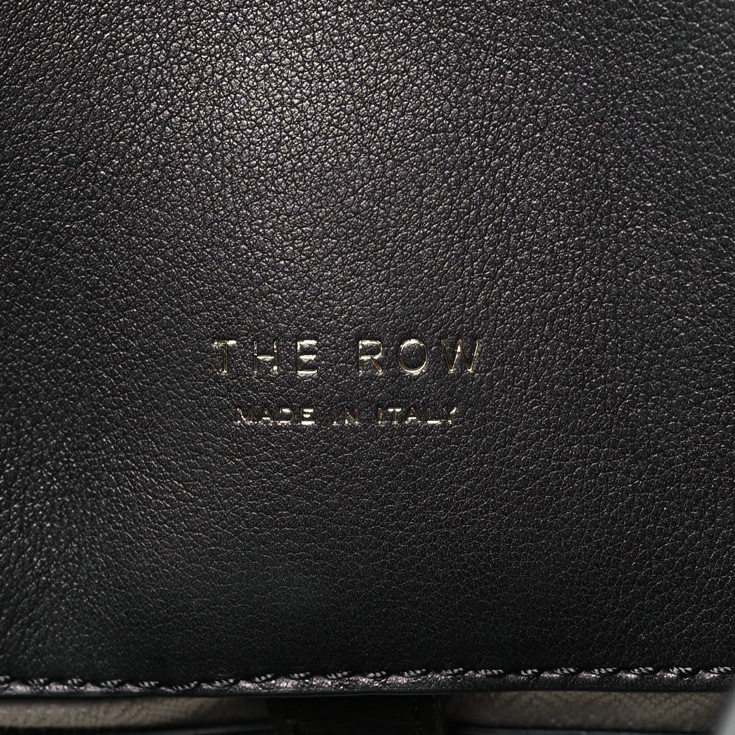 The Row Polished Saddle Calfskin Soft Margaux 15 Black 6 of 9