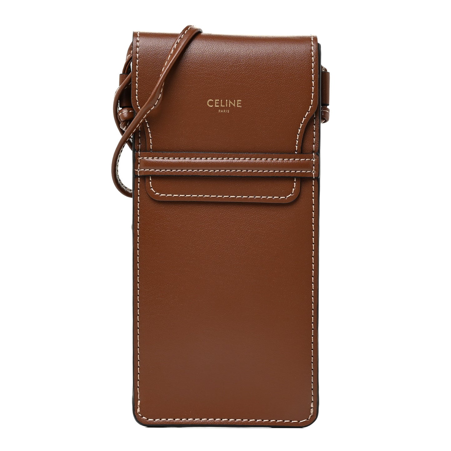 Smooth Calfskin Sunglasses Pouch Tan