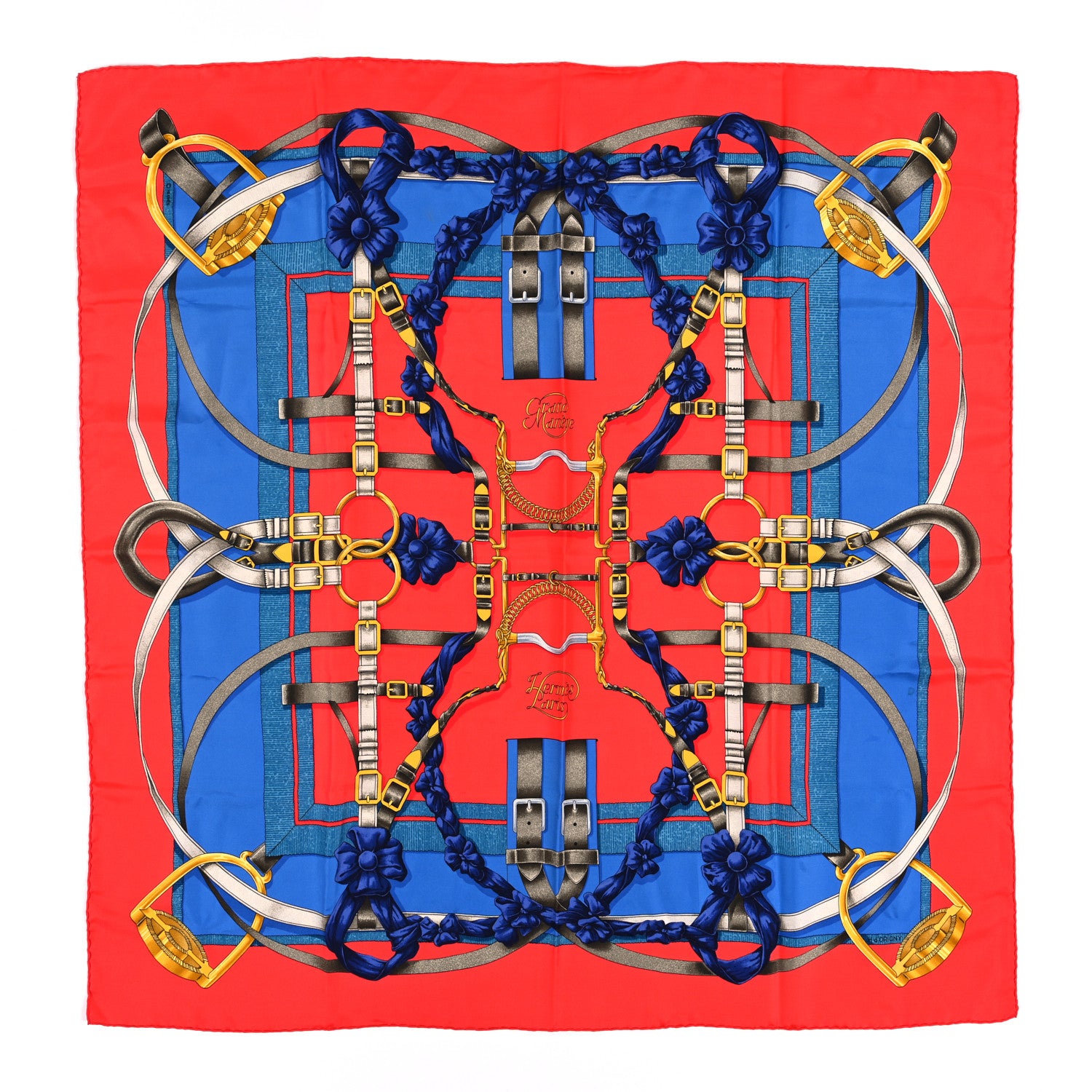 Hermes Silk Grand Manege Scarf 90 1 of 3