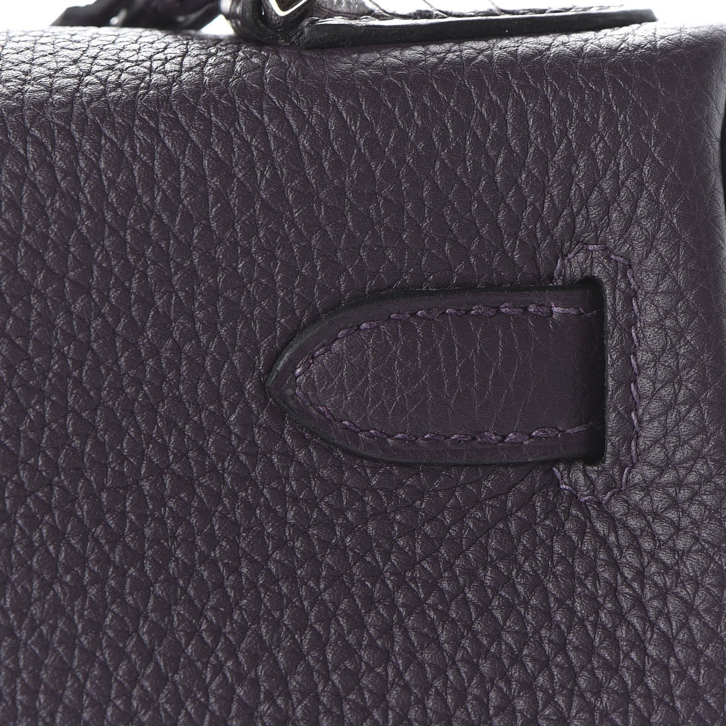 Togo Matte Alligator Kelly Retourne Touch 28 Raisin Prunoir