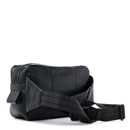 Bottega Veneta Perforated Calfskin Leggero Intrecciato Belt Bag Black 3 of 13
