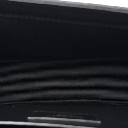 Saint Laurent Grain De Poudre Textured Mixed Matelasse Triquilt Medium Monogram Monochrome Satchel Black 5 of 10