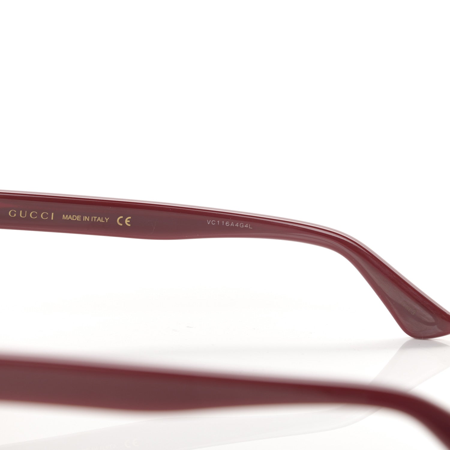 Gucci Acetate Square Frame Sunglasses GG0328S Red 7 of 9