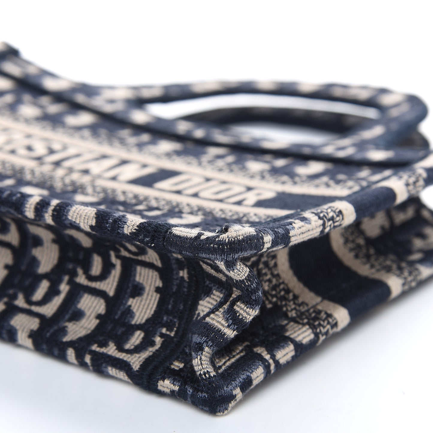 Oblique Mini Book Tote Blue Multicolor