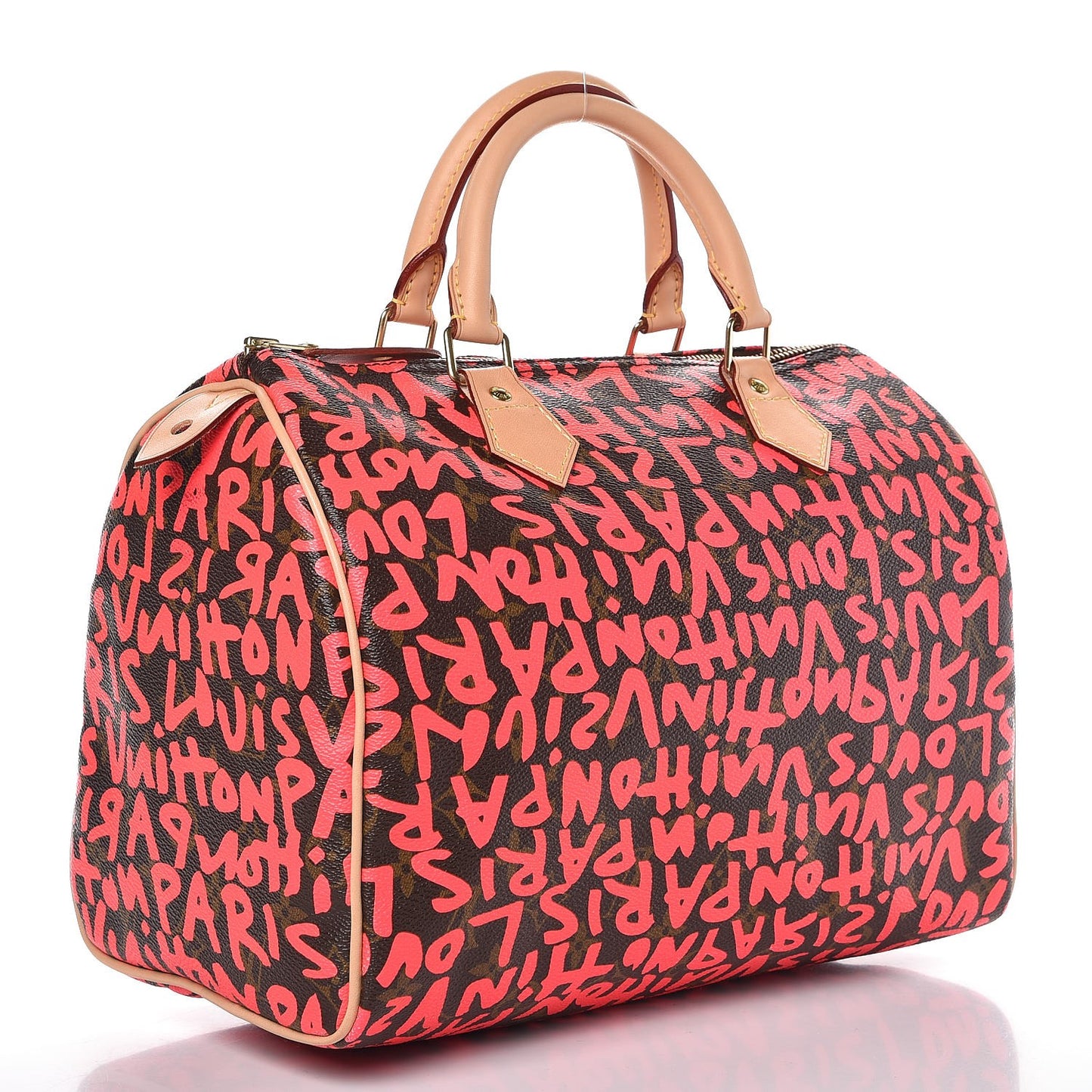 Monogram Graffiti Speedy 30 Fuchsia