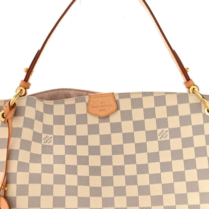 Louis Vuitton Damier Azur Graceful PM Rose Ballerine 8 of 14