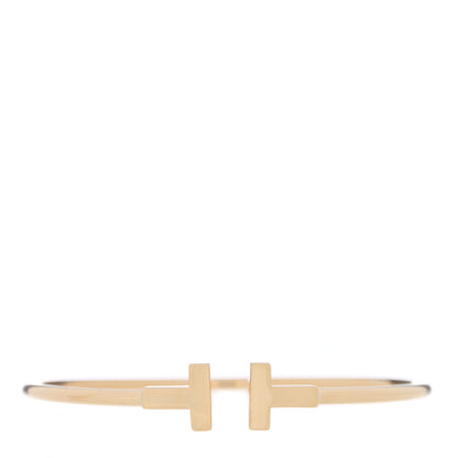 Tiffany 18K Yellow Gold T Wire Bracelet 1 of 3