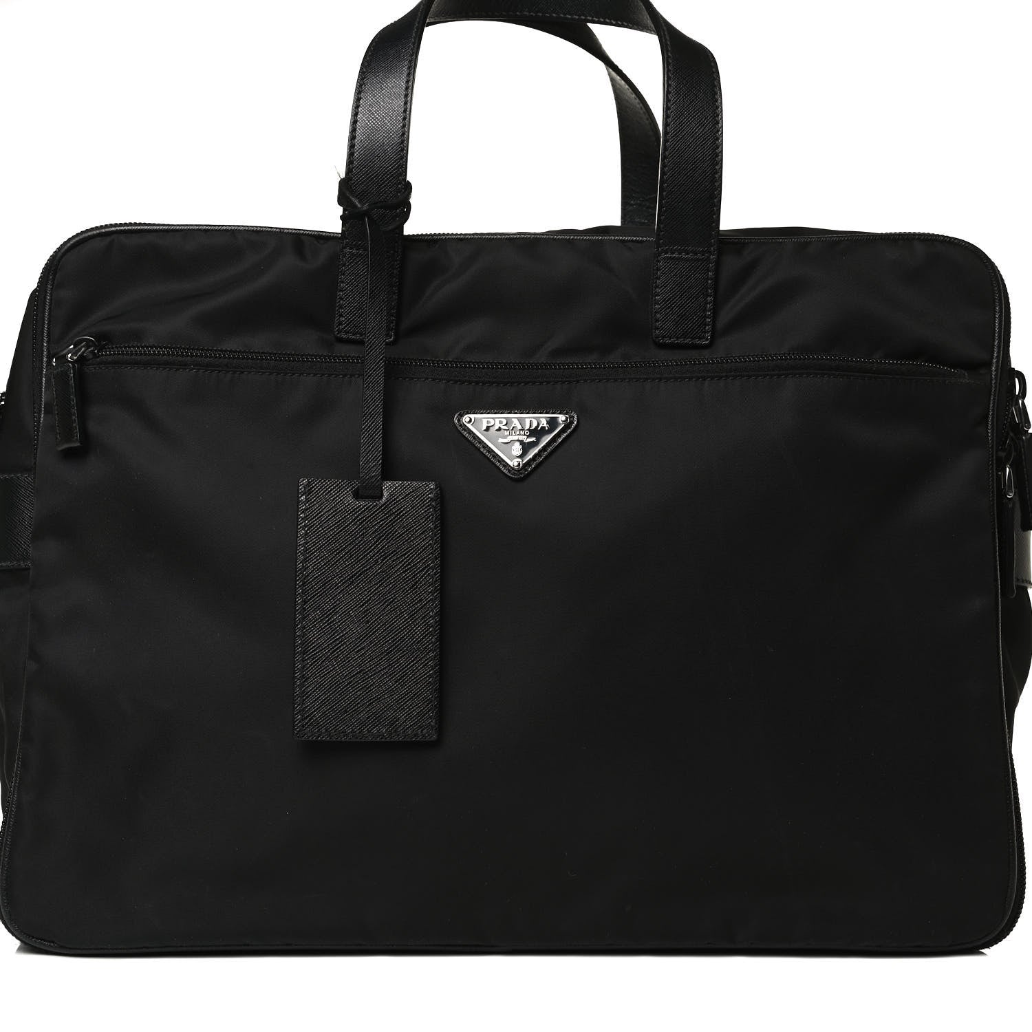 Prada Tessuto Nylon Briefcase Black 6 of 16