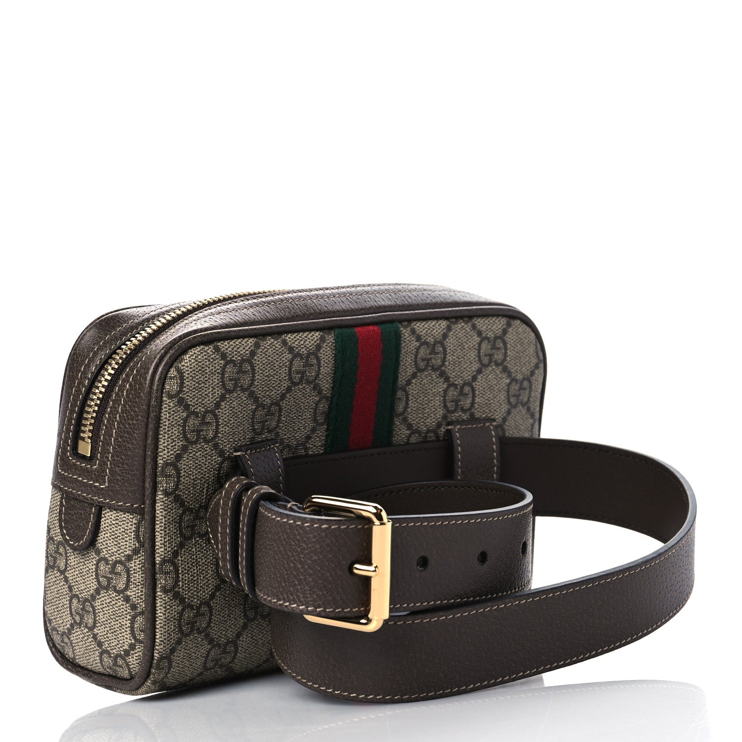 Gucci GG Supreme Monogram Small Ophidia Belt Bag 65 26 Dark Brown 3 of 10