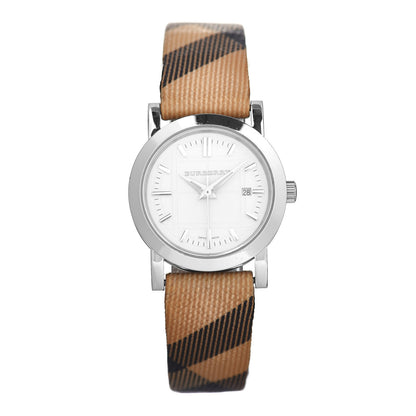 Burberry Stainless Steel Calfskin 28mm Heritage Nova Check Quartz Watch BU1387 1 of 4
