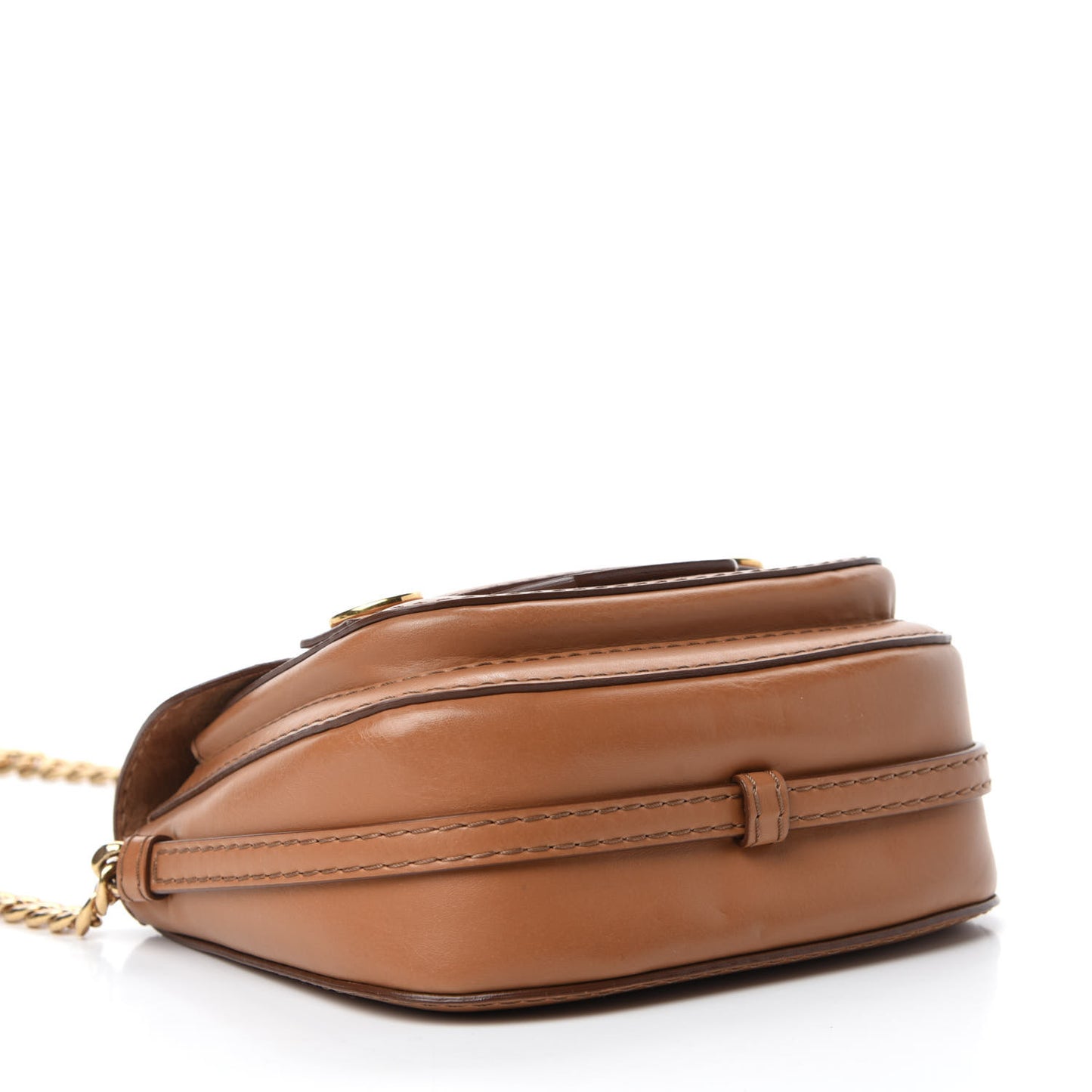 Eco Alter Nappa Popper Shoulder Bag Camel