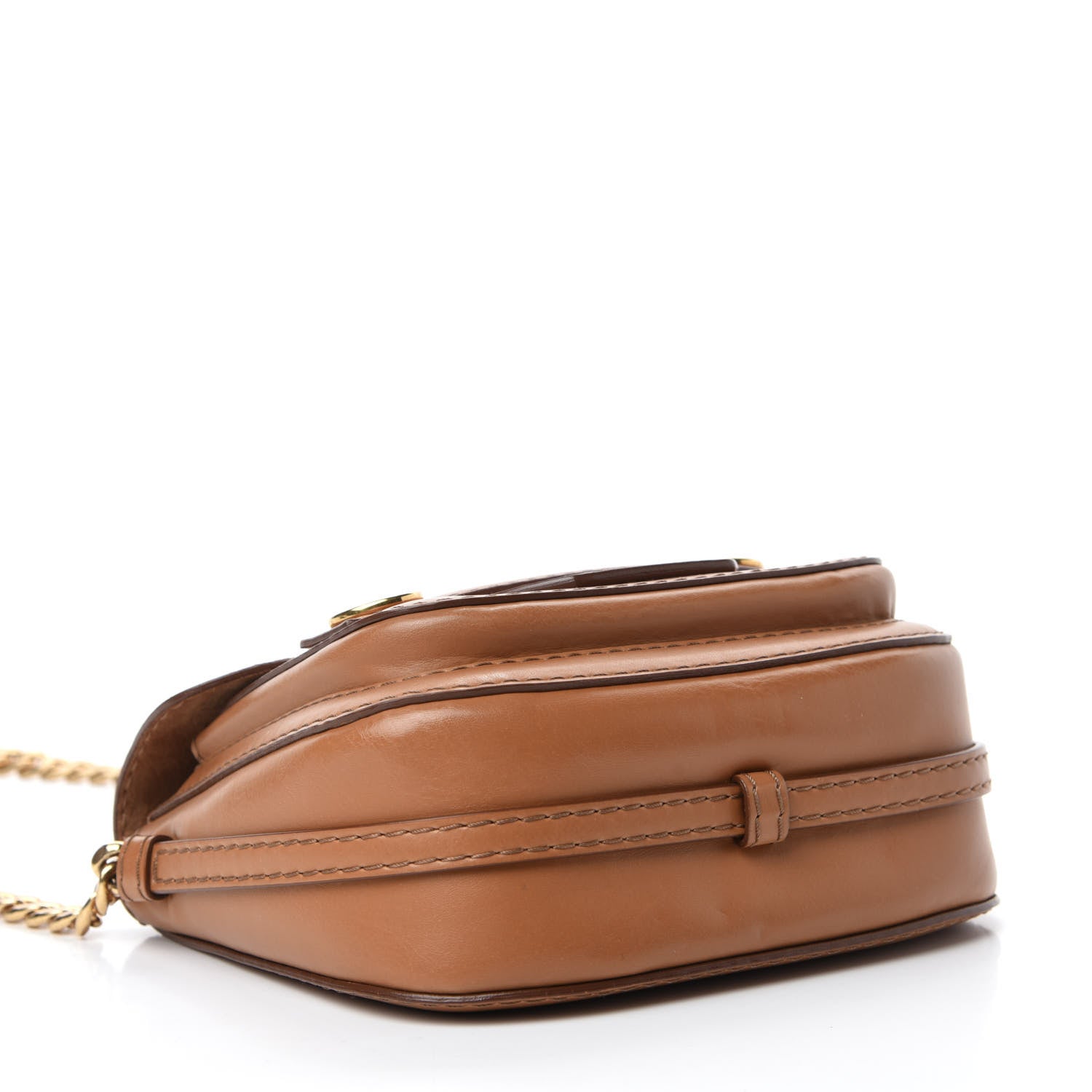 Stella McCartney Eco Alter Nappa Popper Shoulder Bag Camel 4 of 10