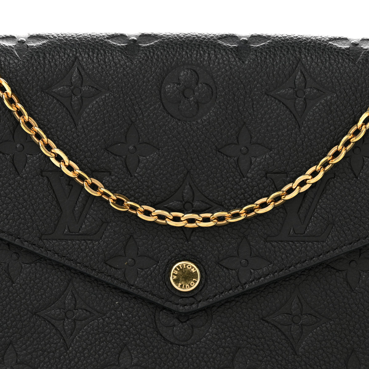 Empreinte Pochette Felicie Chain Wallet Black