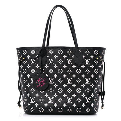 Louis Vuitton Empreinte Spring In The City Neverfull MM Black White Pink 3 of 9