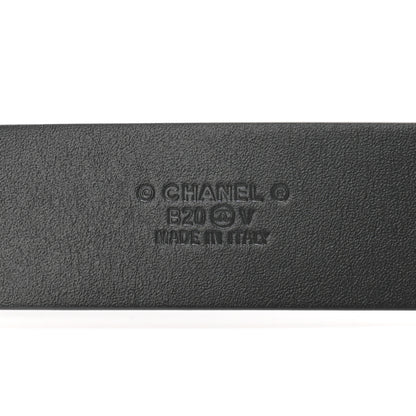 Chanel Calfskin CC Chain Vintage Allure Logo Belt 70 28 Black 5 of 8