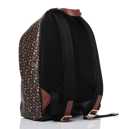 Burberry E-Canvas Monogram Stripe Backpack Bridle Brown 2 of 12