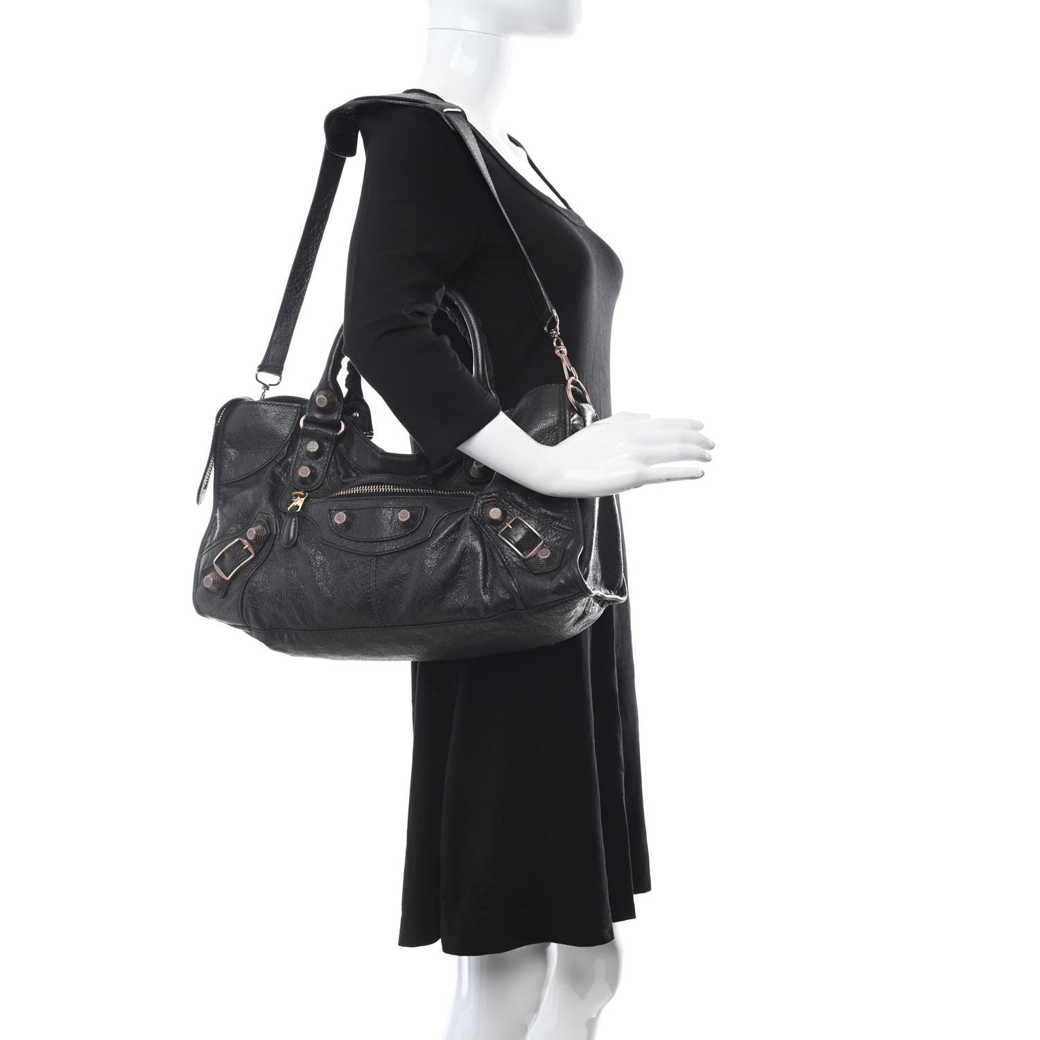 Balenciaga Agneau Giant 21 Rose Gold Hardware Part Time Black 2 of 12