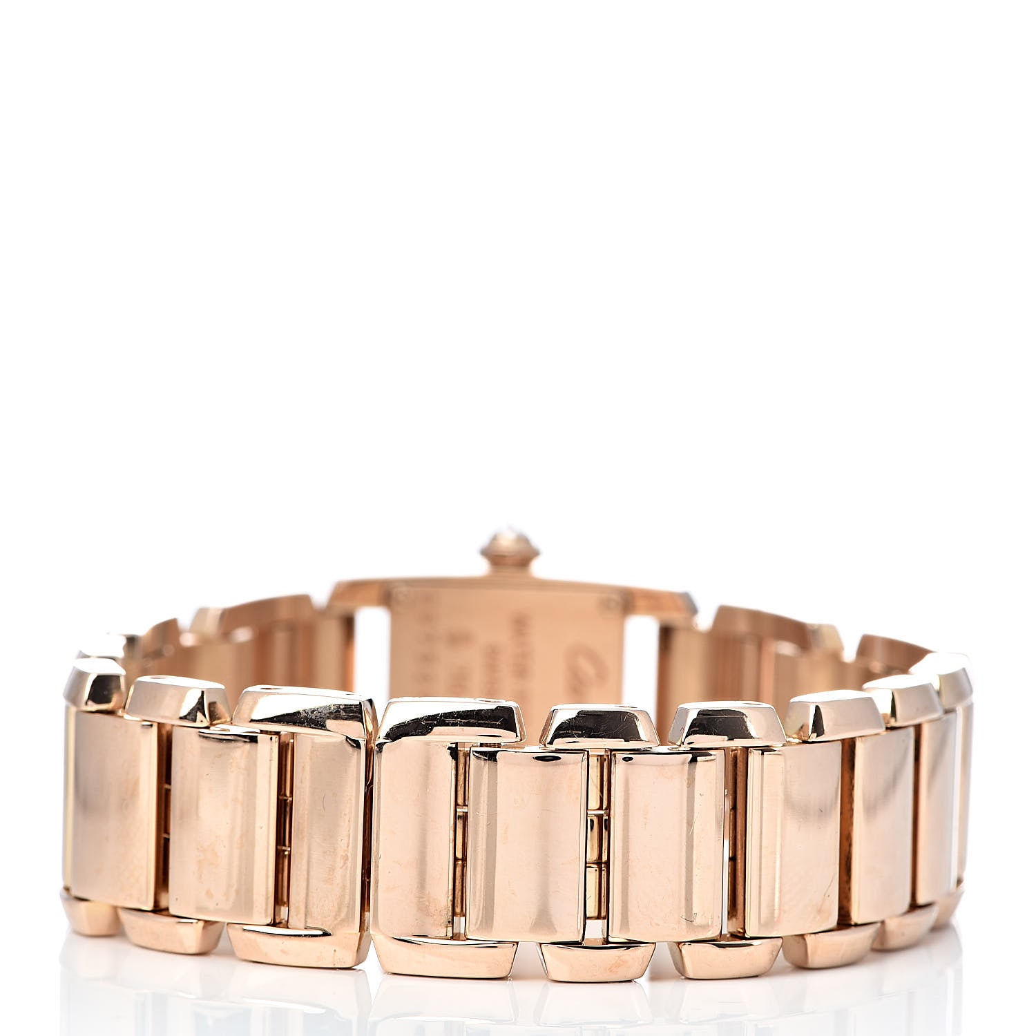 Cartier 18K Pink Gold Diamond 16mm Tankissime Quartz Watch 4 of 8