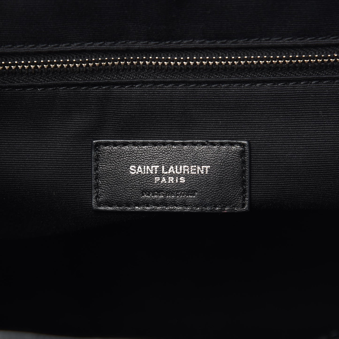 Calfskin Y Quilted Monogram Medium Loulou Backpack Black