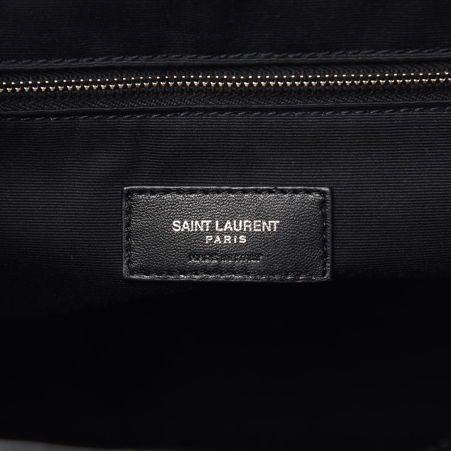Saint Laurent Calfskin Y Quilted Monogram Medium Loulou Backpack Black 6 of 10