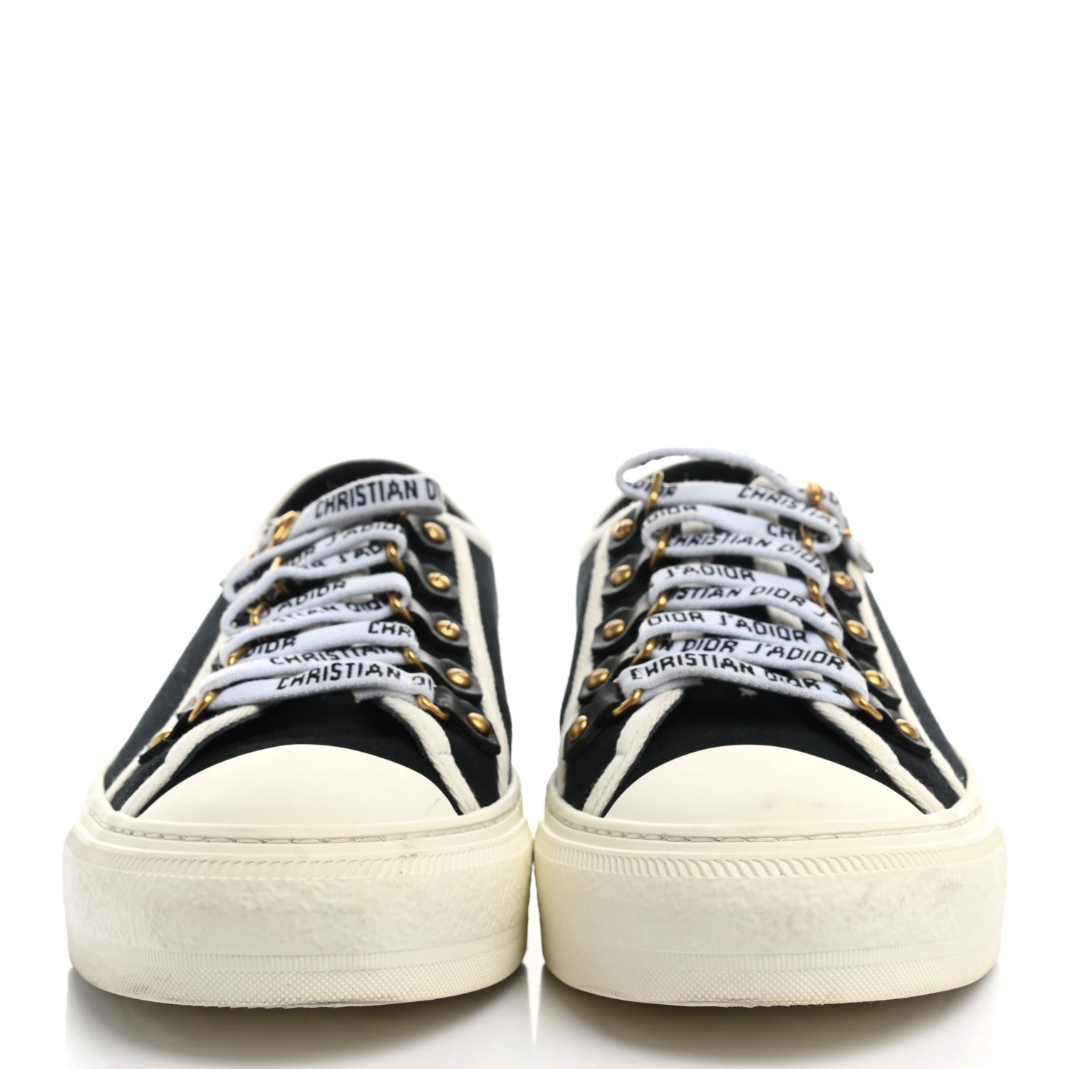 Christian Dior Canvas Walk'N'Dior Low Top Sneakers 39 Black 2 of 9