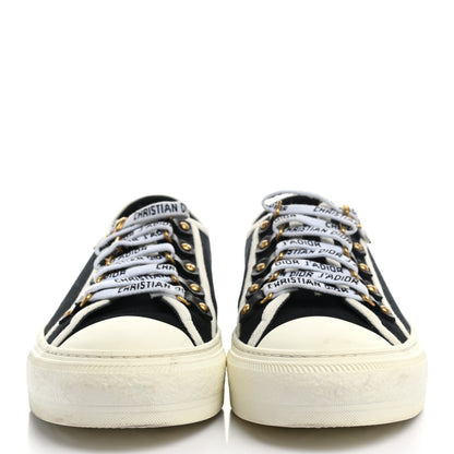 Christian Dior Canvas Walk'N'Dior Low Top Sneakers 39 Black 2 of 9