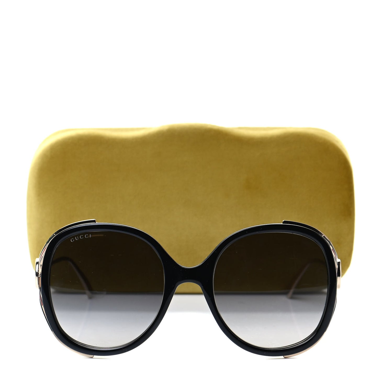 Round Frame Injected GG0226S Sunglasses Black