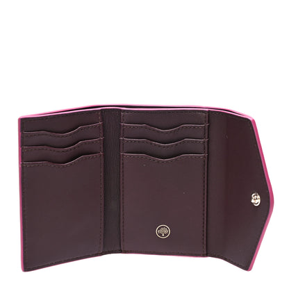 Mulberry Heavy Grain Folded Multi Card Case Wallet Pink 5 of 10