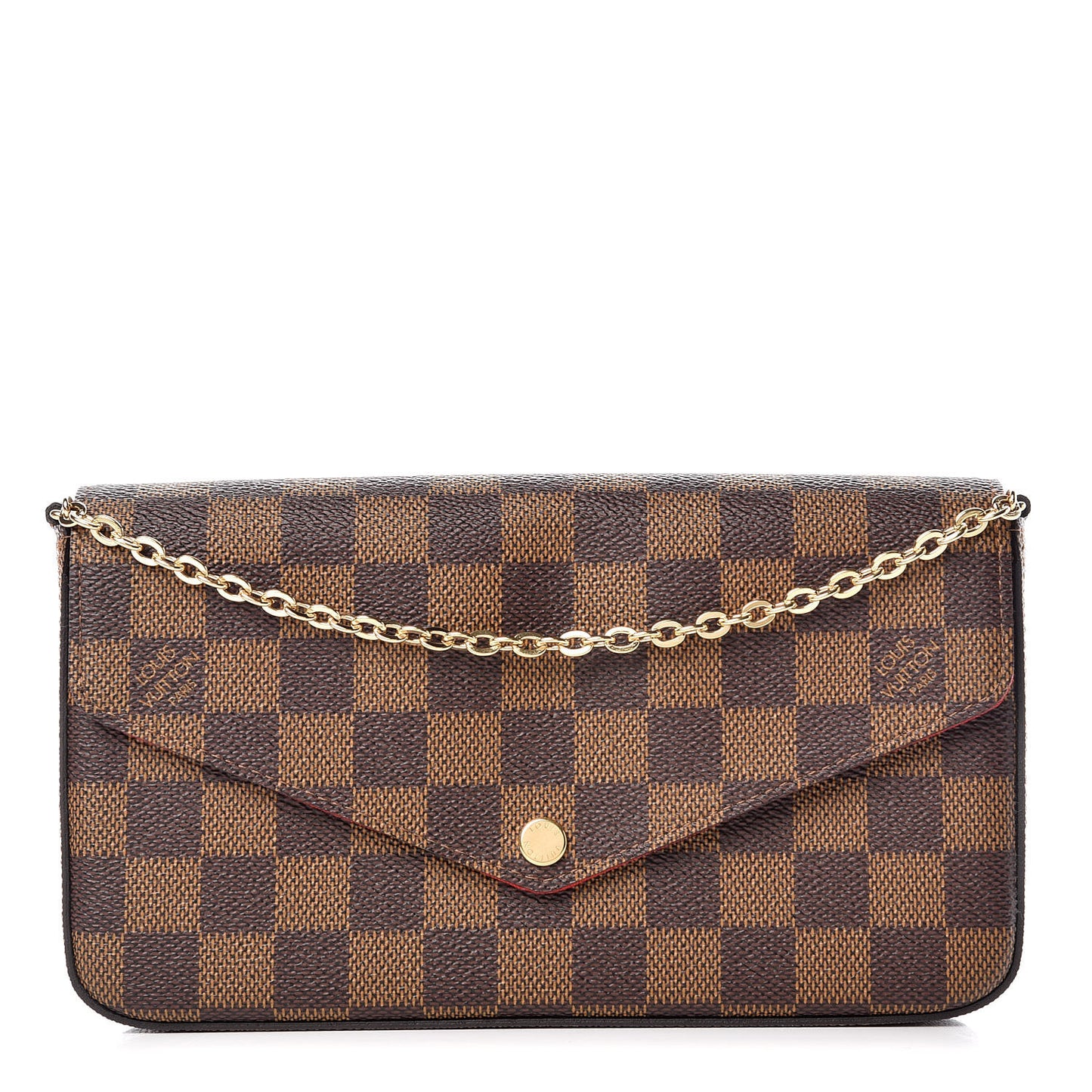 Damier Ebene Pochette Felicie Chain Wallet
