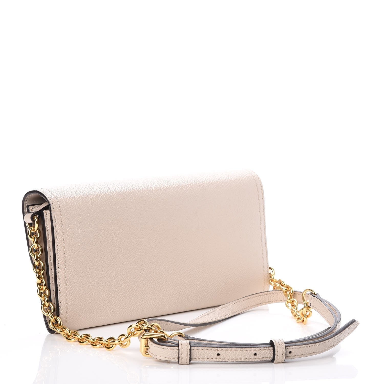 Burberry Grainy Calfskin Henley Wallet On Chain Limestone 3 of 8