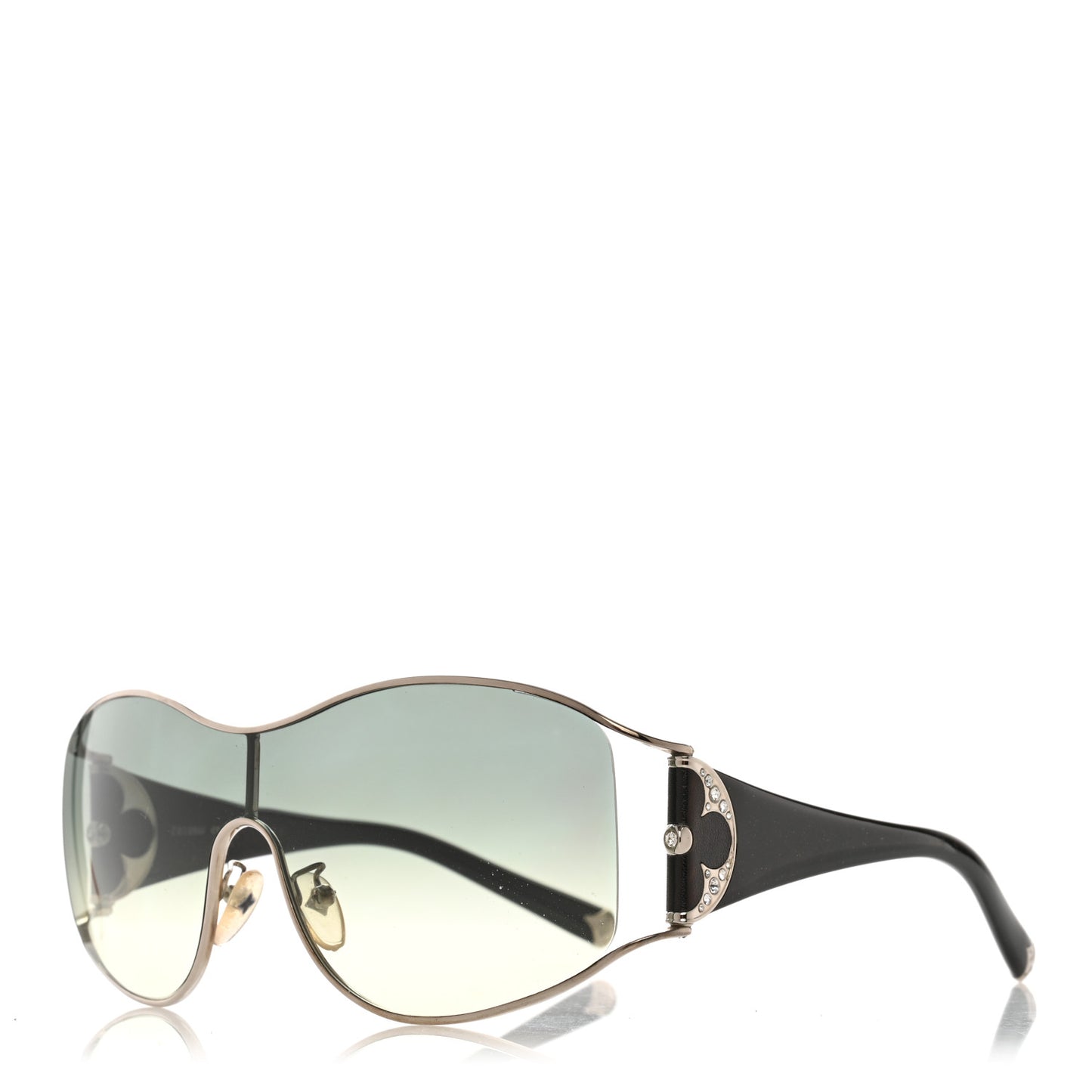 Jasmine Shield Sunglasses Z03050U Black Silver