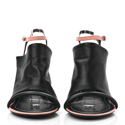 Balenciaga Lambskin Bi-Color Open Toe Glove Sandal 39 Ink Pink 2 of 8