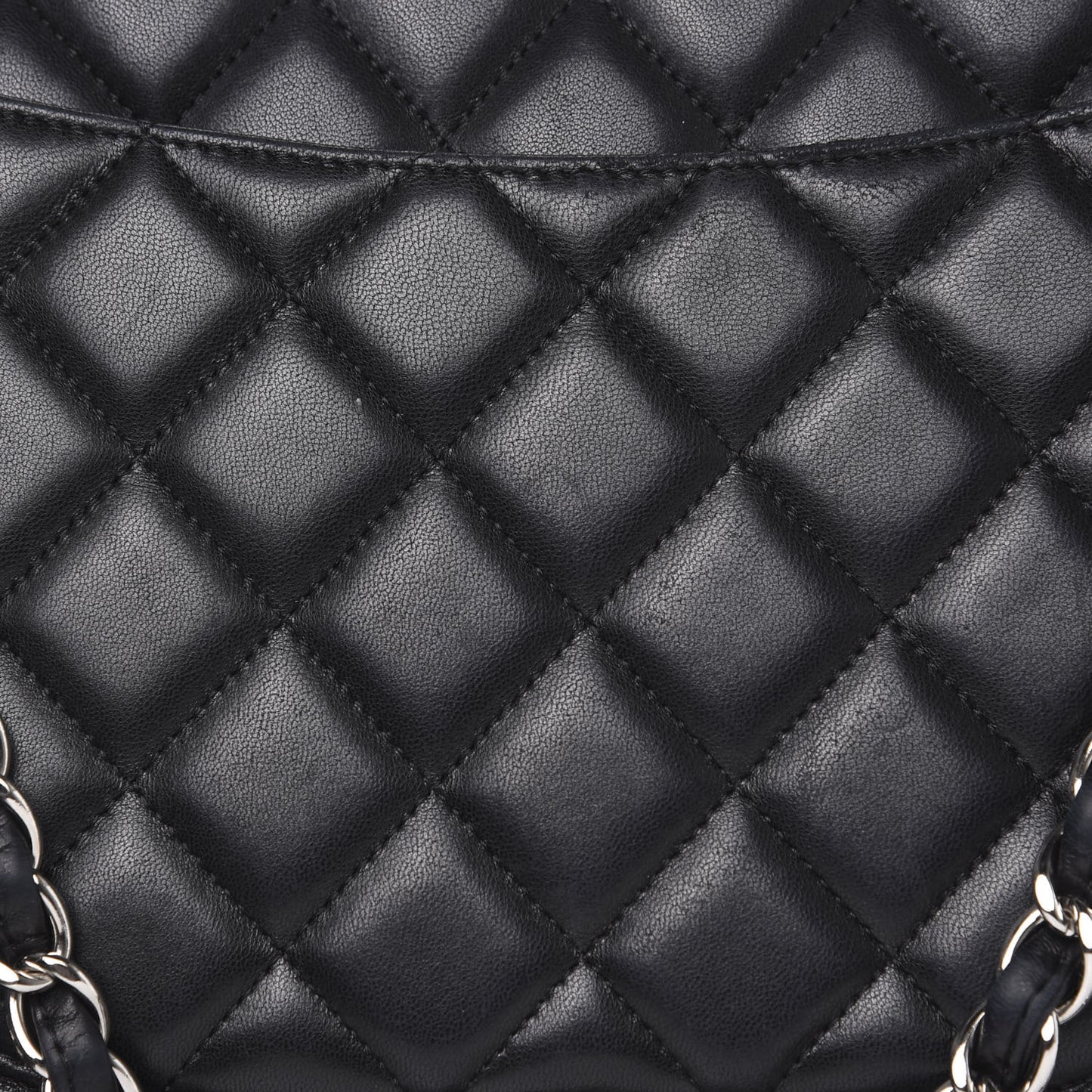 Lambskin Quilted Maxi Single Flap Black