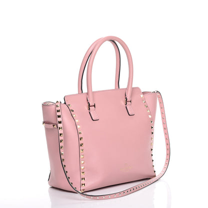 Valentino Garavani Vitello Rockstud Double Handle Tote Pop Gardenia 4 of 11