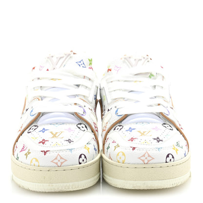 Louis Vuitton LV X TM Calfskin Monogram Multicolor Womens LV Trainer Sneakers 36 White 3 of 10