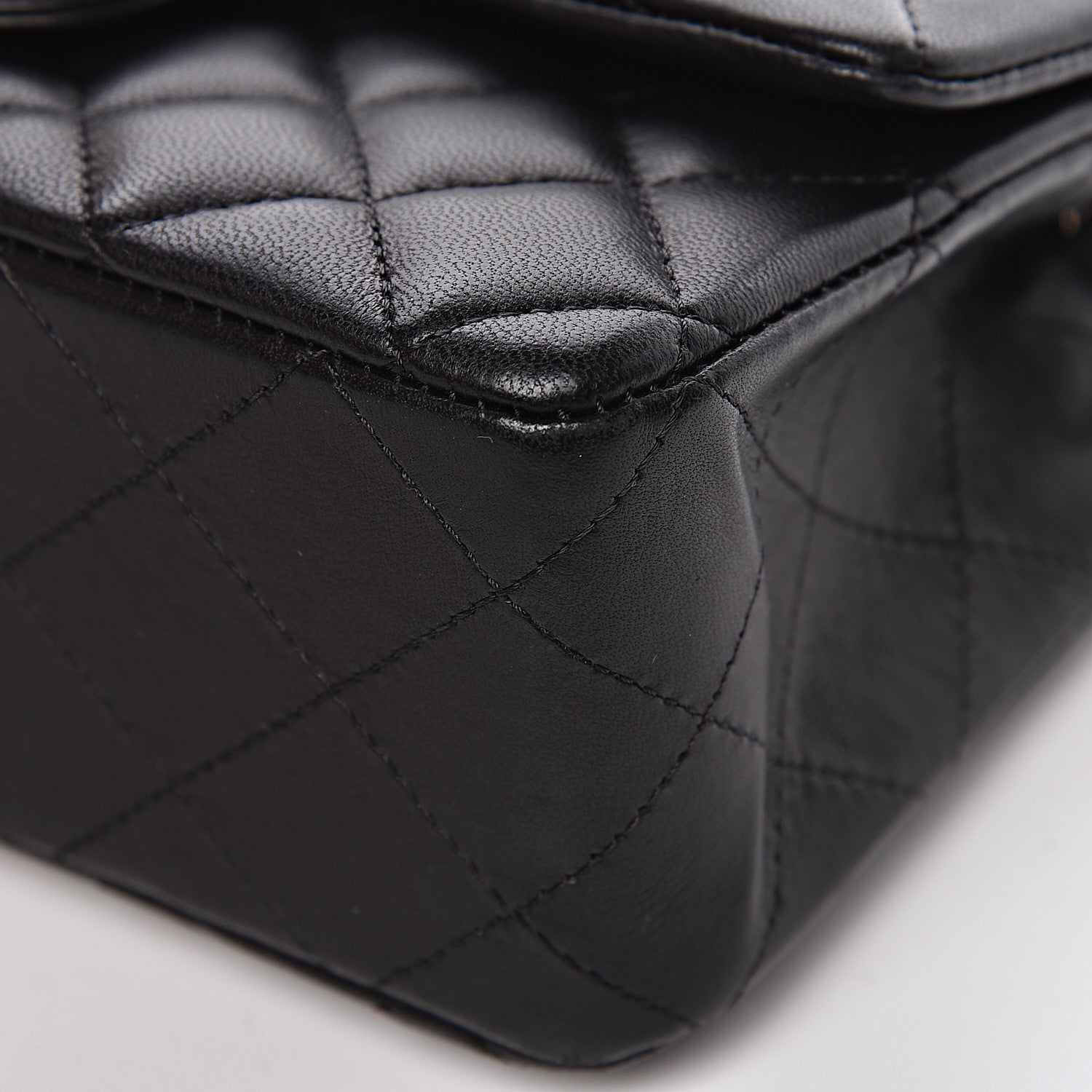 Chanel Lambskin Quilted Mini Rectangular Flap Black 9 of 12