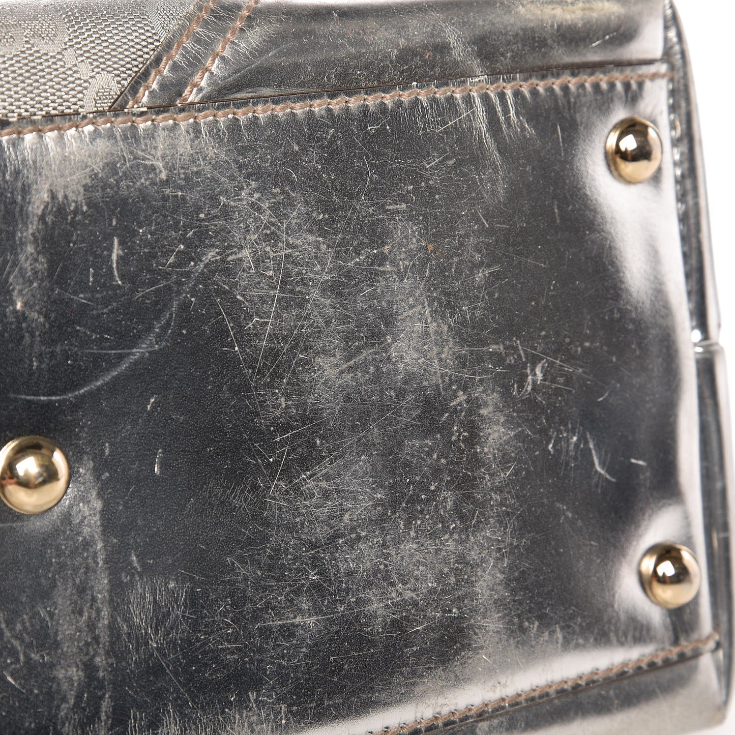 Metallic Monogram New Britt Medium Tote Silver
