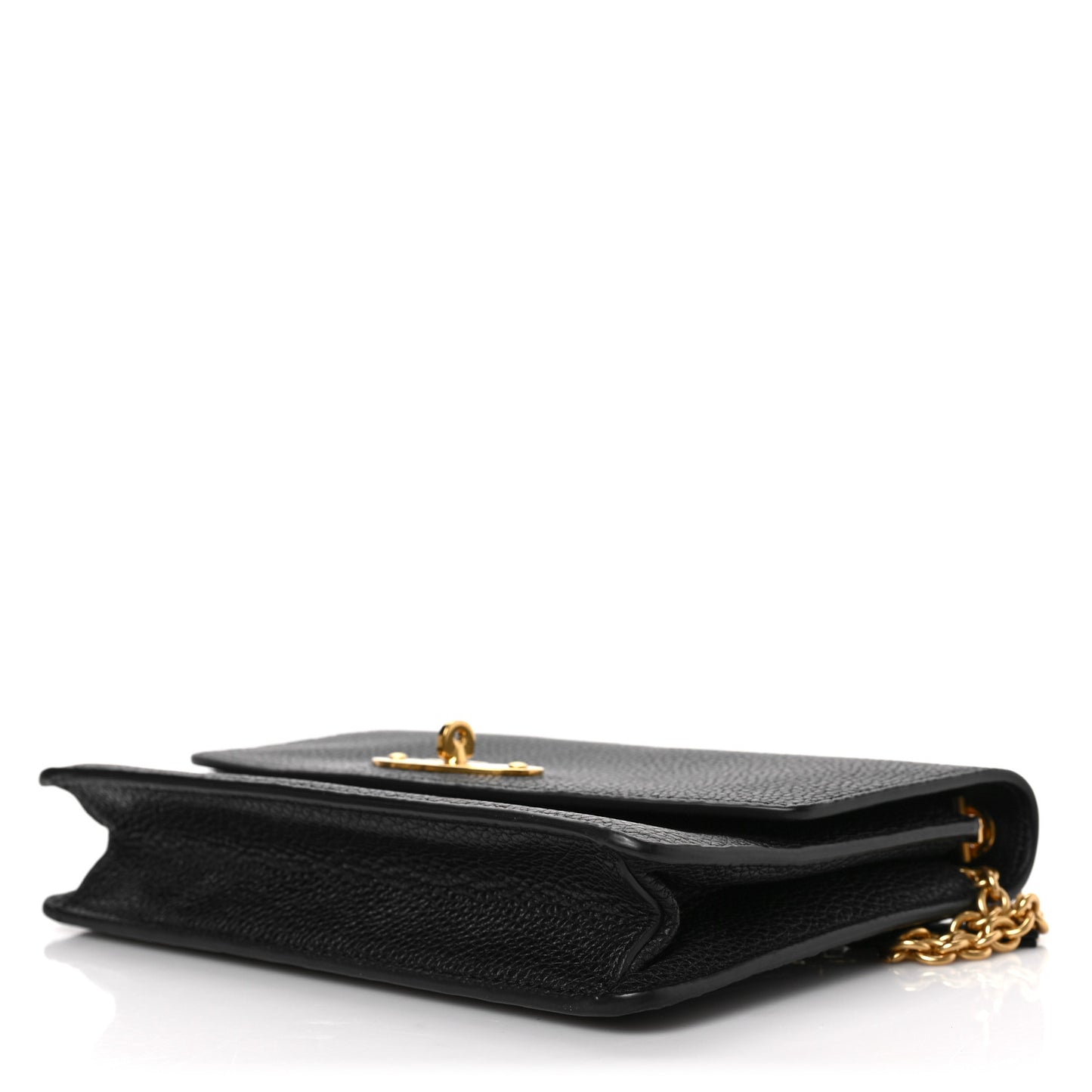 Small Classic Grain Calfskin Small Darley Black