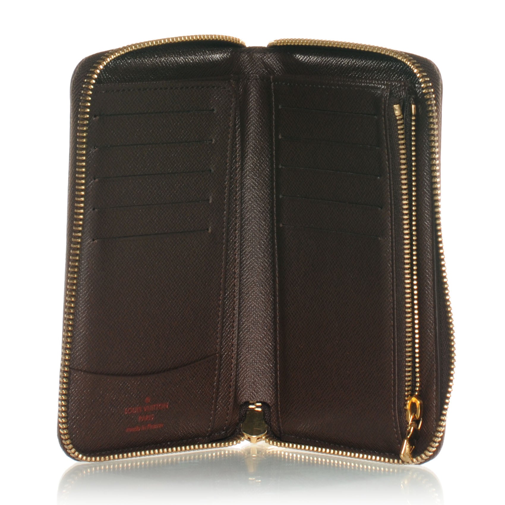 Louis Vuitton Damier Ebene Zippy Compact Wallet 7 of 8