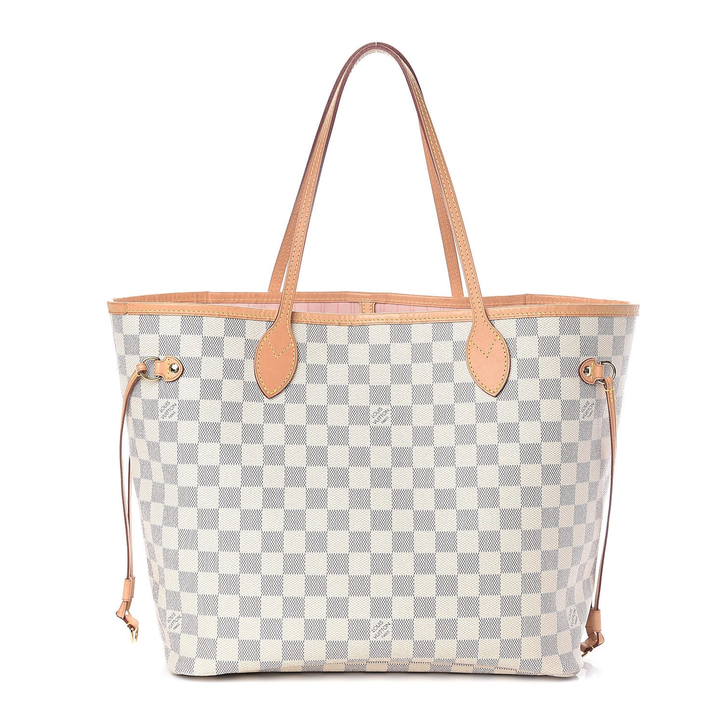Damier Azur Neo Neverfull MM Rose Ballerine