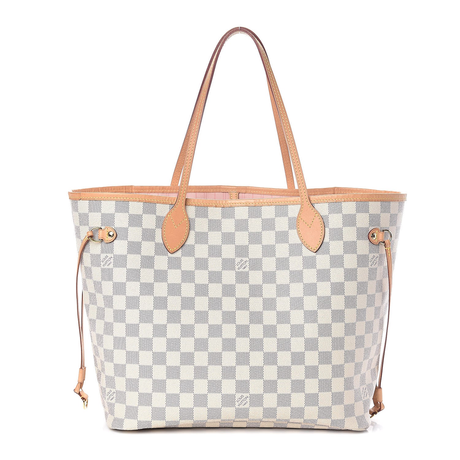 Louis Vuitton Damier Azur Neo Neverfull MM Rose Ballerine 1 of 10