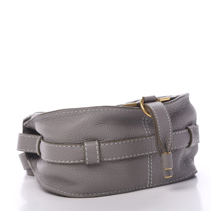 Chloe Calfskin Mini Marcie Round Crossbody Bag Cashmere Grey 3 of 10